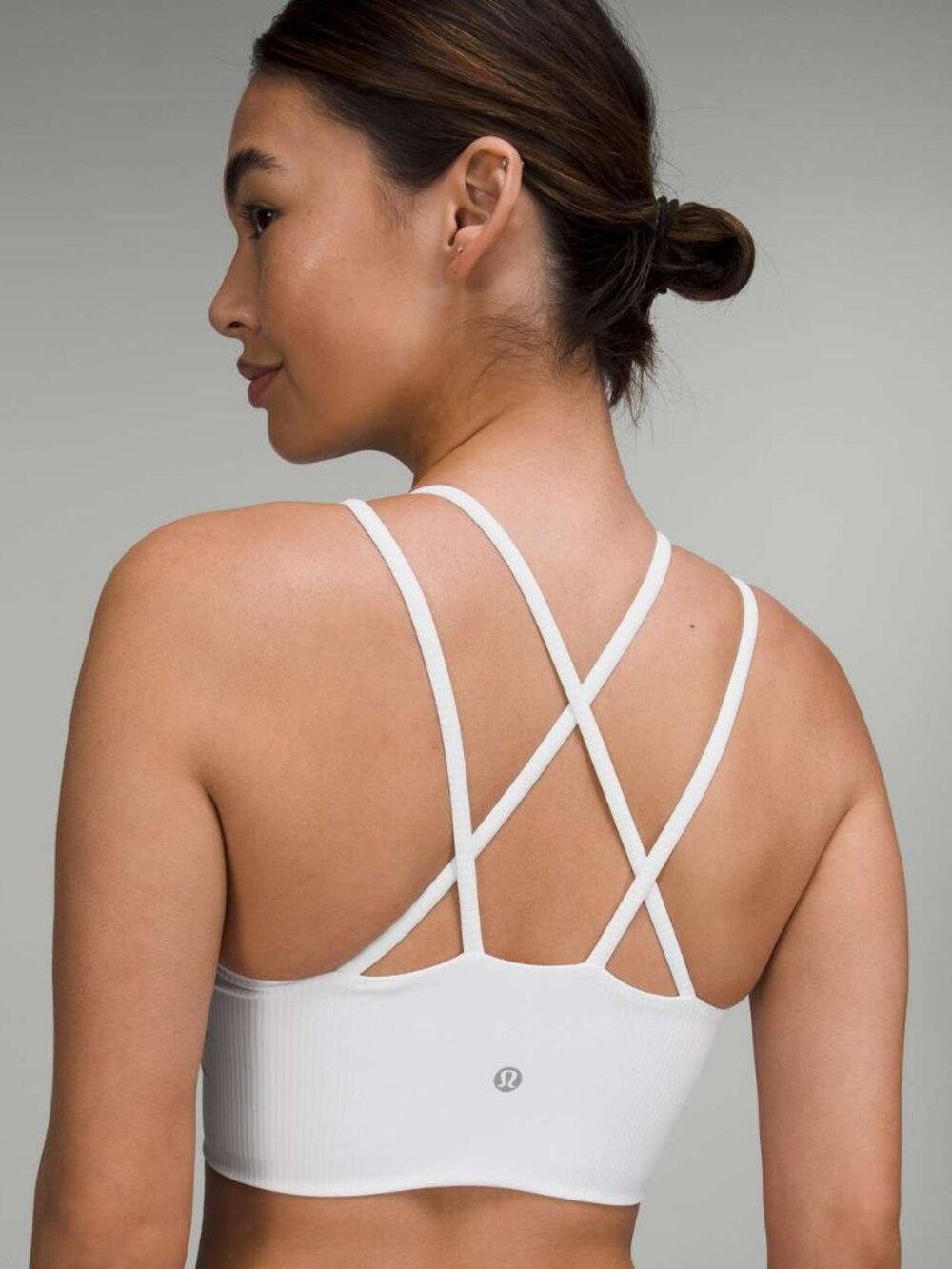 Lululemon Like a Cloud Longline Bra Size 4 White